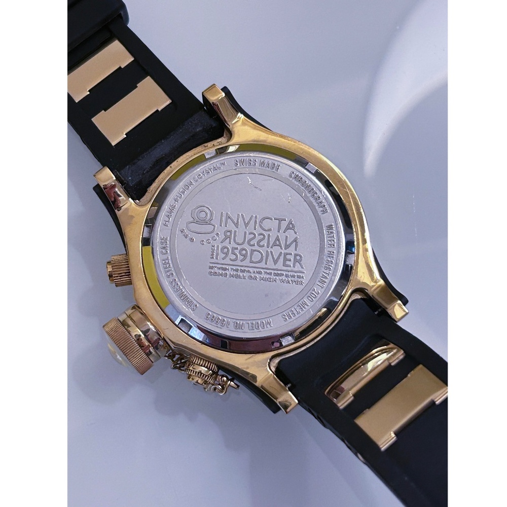 Men's Invicta Model 15565; 1959 Russian Diver Chronograph Watch - Picture 5 of 6